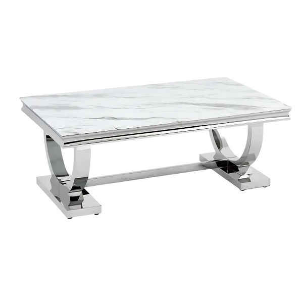 Table basse Omega marbre blanc