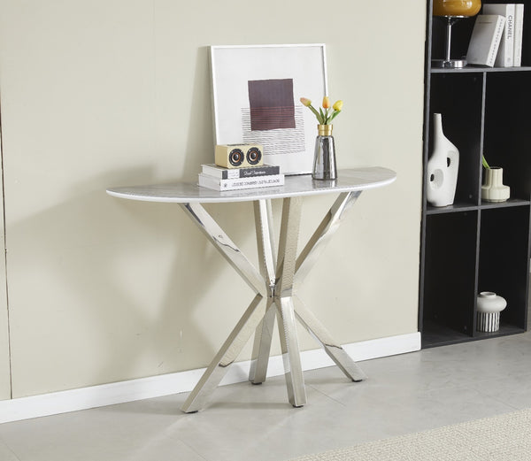 Console Ceramique Ophelia Pied Argent