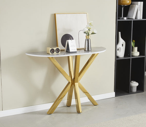 Console Ceramique Ophelia Pied Dore