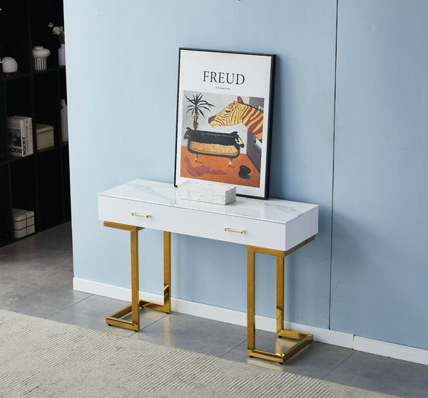 Console / Coiffeuse Lila Pied Dore