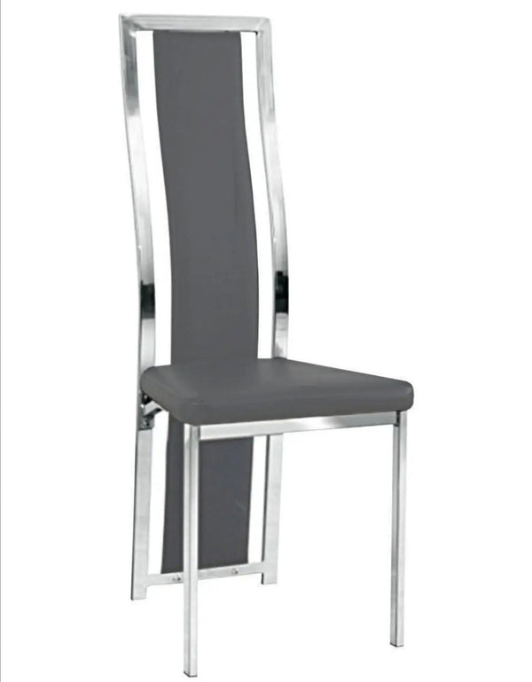 Chaise Dana Similicuir Pied Chrome