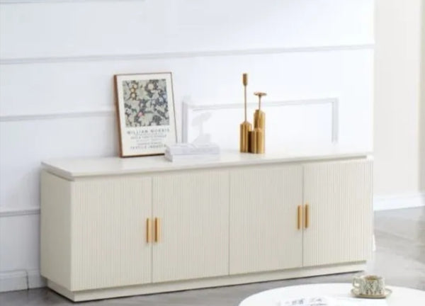 Meuble TV Baieta Blanc 160x40x60 CM