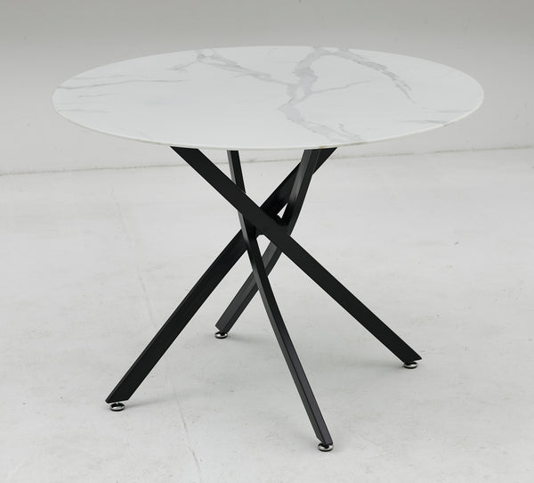 Table Olivia Rond Pied Noir
