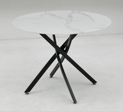 Table Olivia Rond Pied Noir