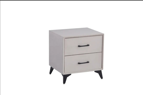 Chevet Nobel Velours Beige 38x45x48 CM