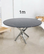 Table Olivia Rond Pied Argent
