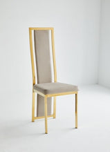 Chaise 121 Skai Pied Dore