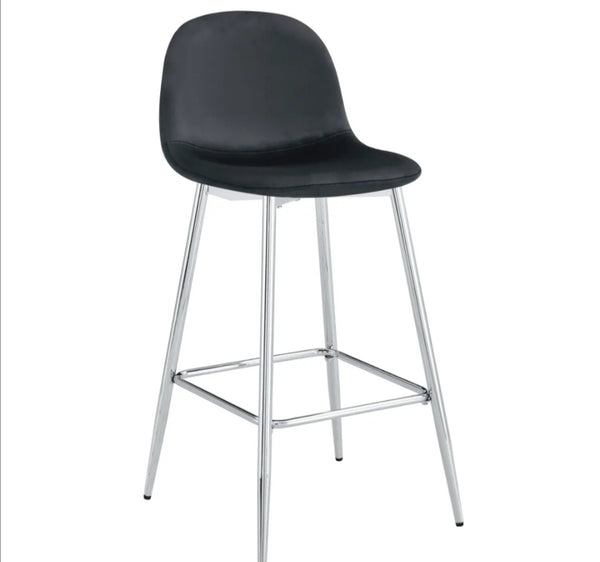 Tabouret de bar scandinave Pied Chrome