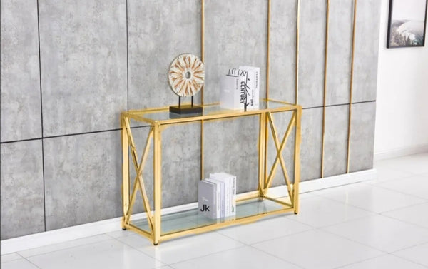 Console Kensy 120x40x78 CM Pied Gold