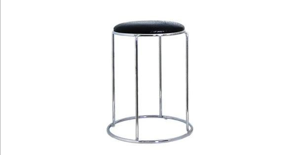 Tabouret Empilable En Similicuir Croco