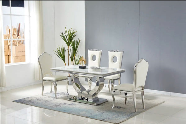 Table Trophee 1m80 Pied Argent