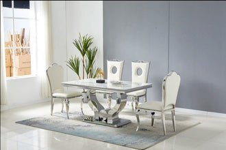 Table Trophee 1m80 Pied Argent