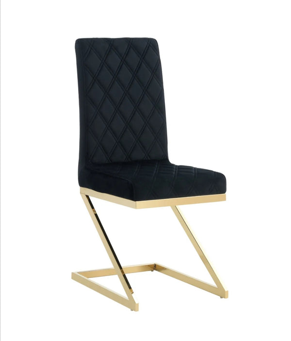 Chaise Cocomat Matelasse Pied Gold