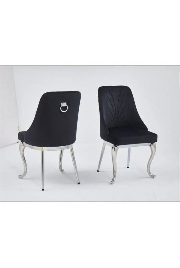 Chaise Baroka Pied Argent