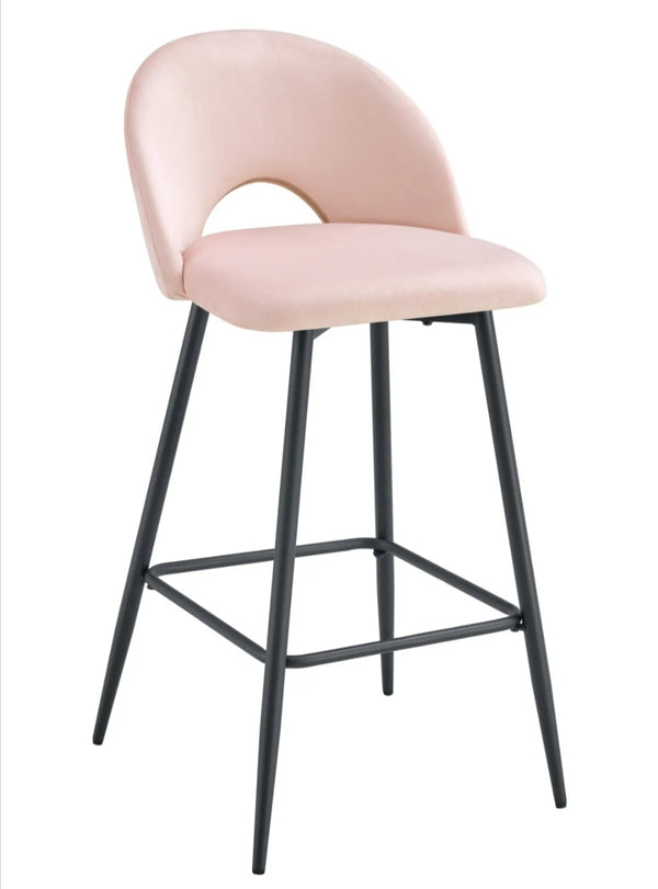 Tabouret de Bar Teddy Pied Metal Noir