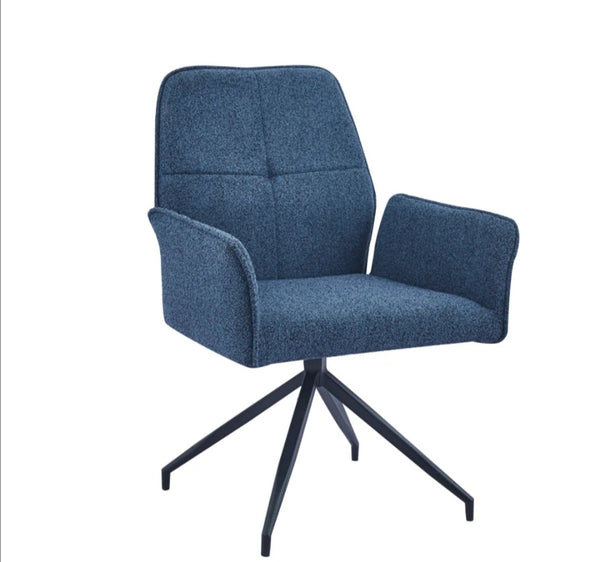 Chaise Pivotante Lutetia Pied Metal Noir