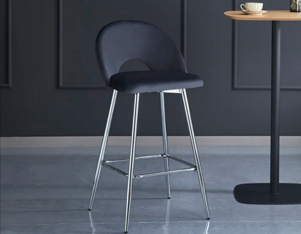 Tabouret de Bar Teddy Pied Chrome