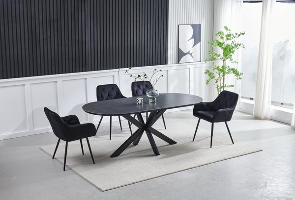 Table a Manger Ceramique Ophelia 1m80 Pied Noir