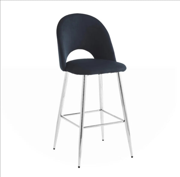 Chaise Bar Amelia Pied Argent