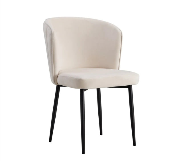 Chaise Diana Pied Metal Noir