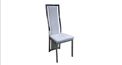 Chaise Dana Similicuir Pied Noir