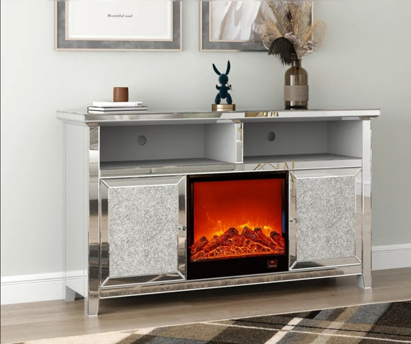 Meuble TV Cheminee Spezia 150x40x90 CM