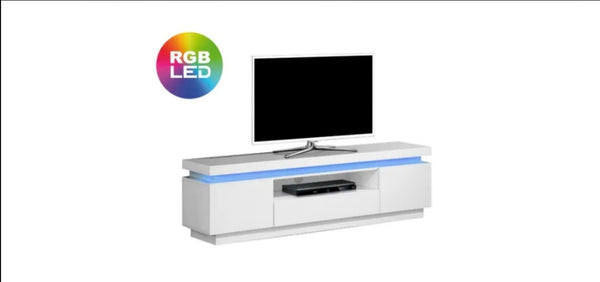 Meuble TV Kate Blanc 130x35x45 CM