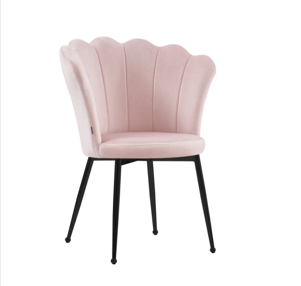 Chaise Nymphea Pied Metal Noir