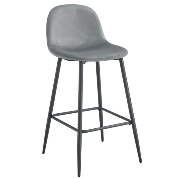Tabouret de bar scandinave Pied Metal Noir